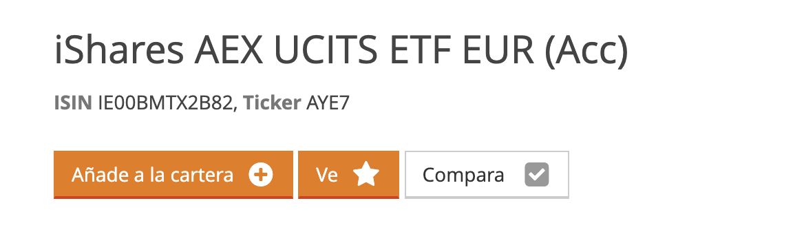 Añadir un ETF a la lista de seguimiento