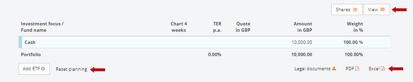 Structure your portfolio
