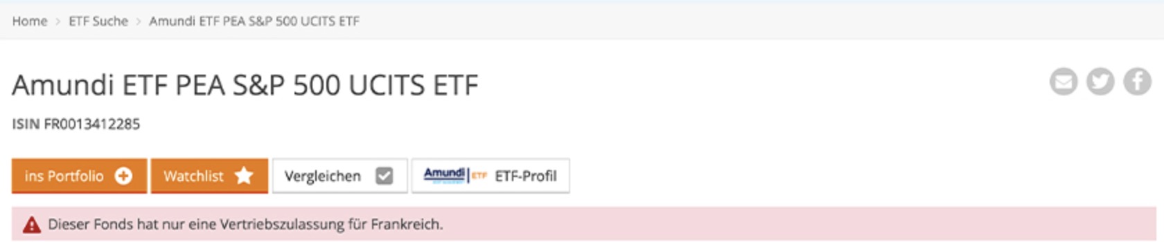 Hinweis Zulassung im Herkunftsland