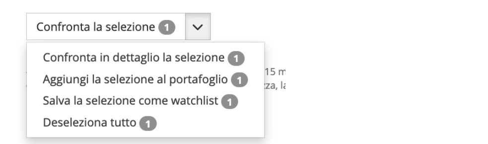 Confronta la selezione
