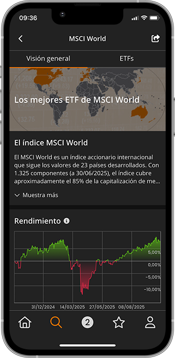 justETF App guías de inversión del ETF