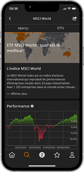 justETF App guides d’investissement