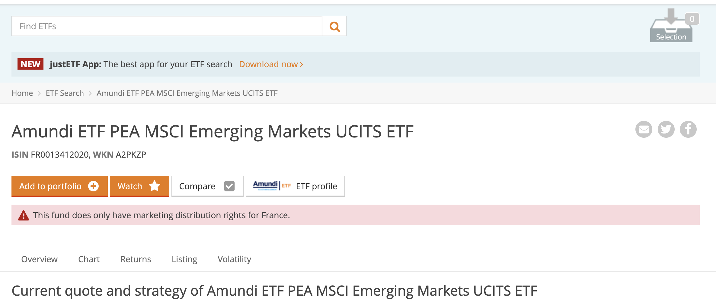Availability domestic stock exchange